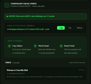 Temprory E-mail